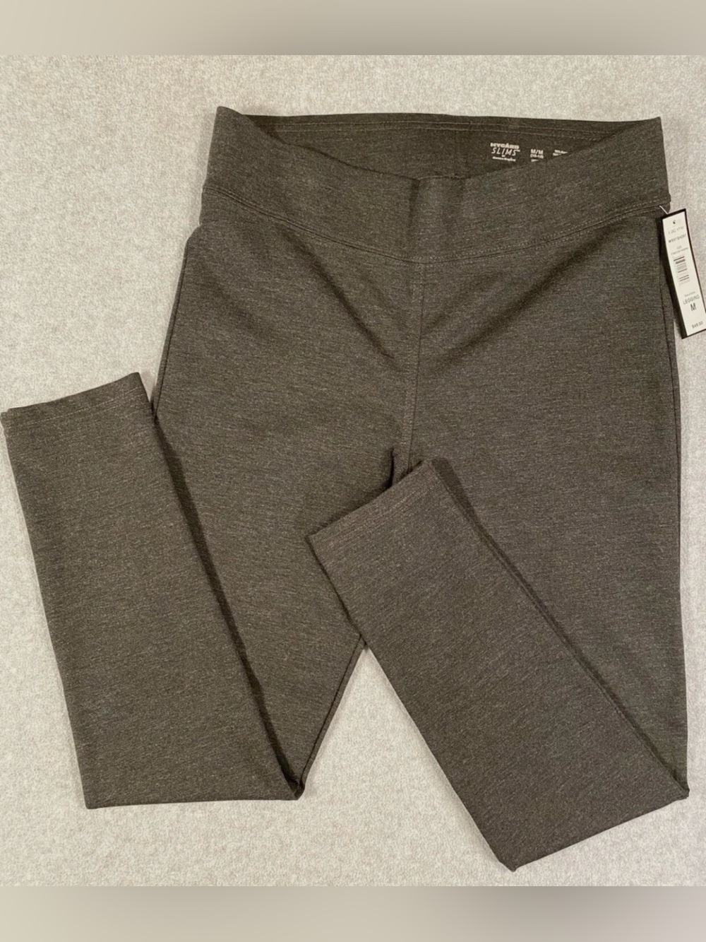 Nygard Slims Bianca Nygard Leggings Charcoal Gray Heather Pull On Pants Size M